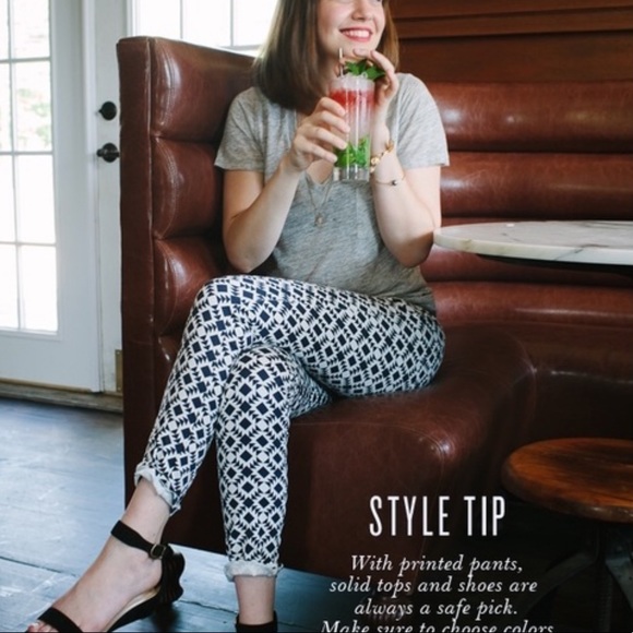 J. Crew Mid-Rise Toothpick Jean Black/White Print - Picture 13 of 13